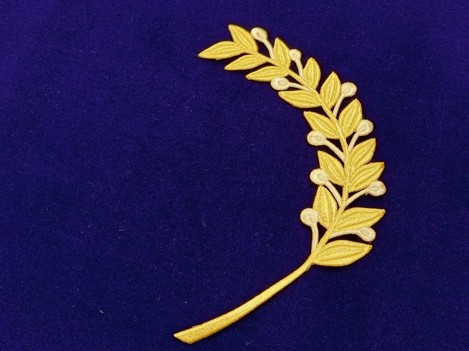 Aplicación Bordado Hoja Laurel Derecha