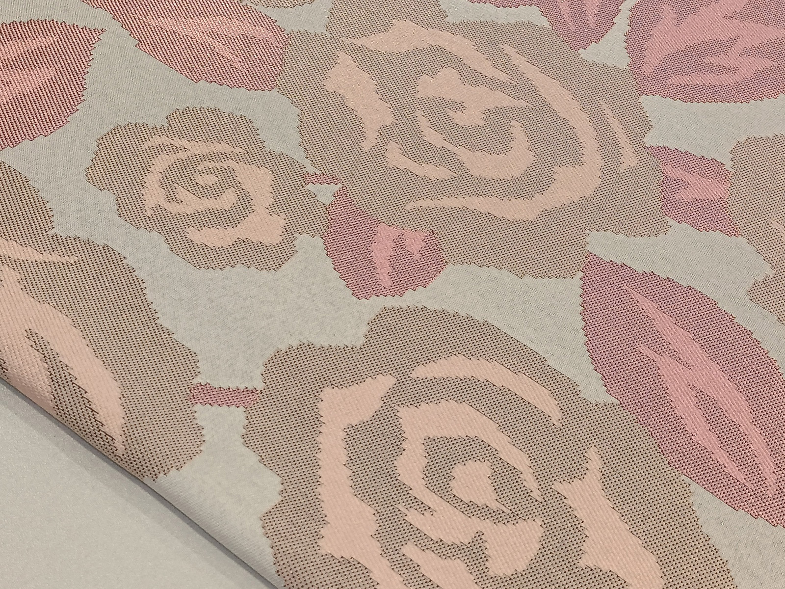 Damasco Rustico Flor Rosa