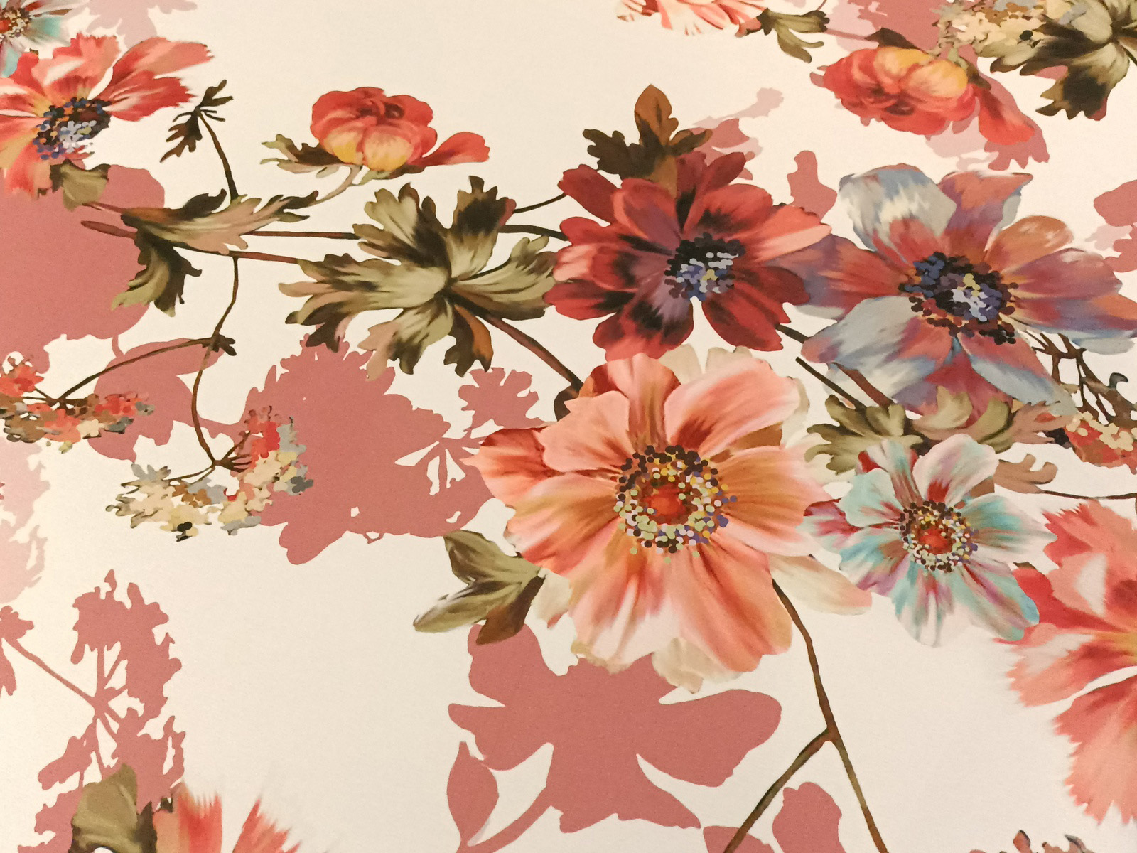 Saten Floral Rosas Rioja