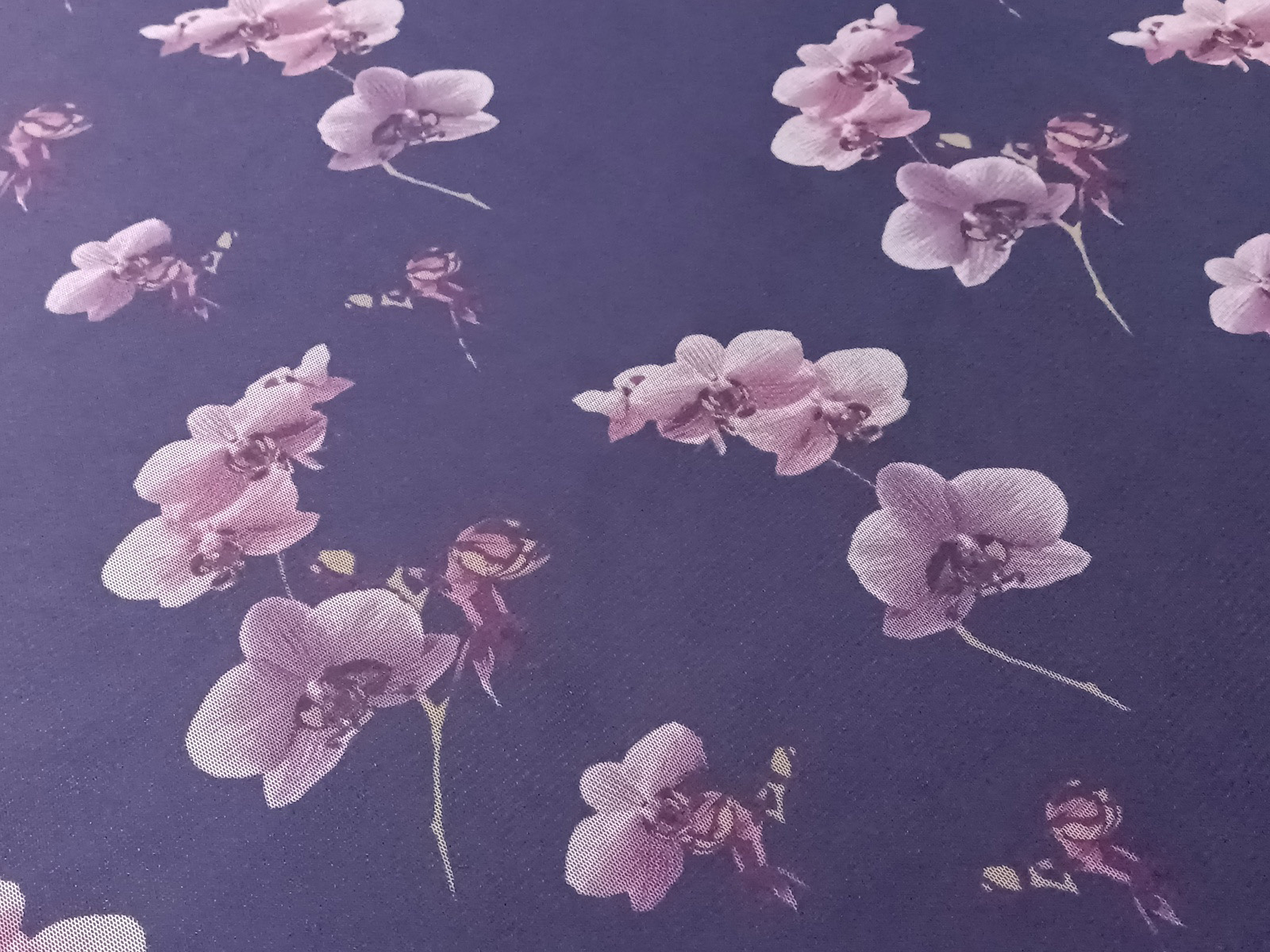 Tull Estampado Flor Malva