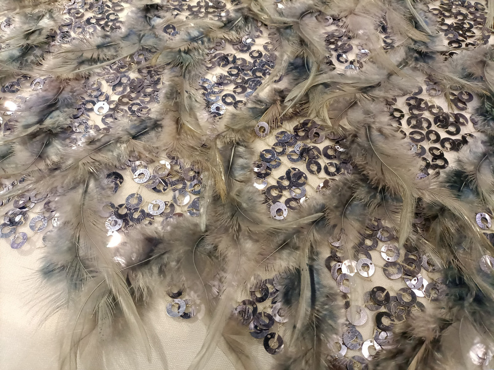 Plumas Lentejuela Azulón