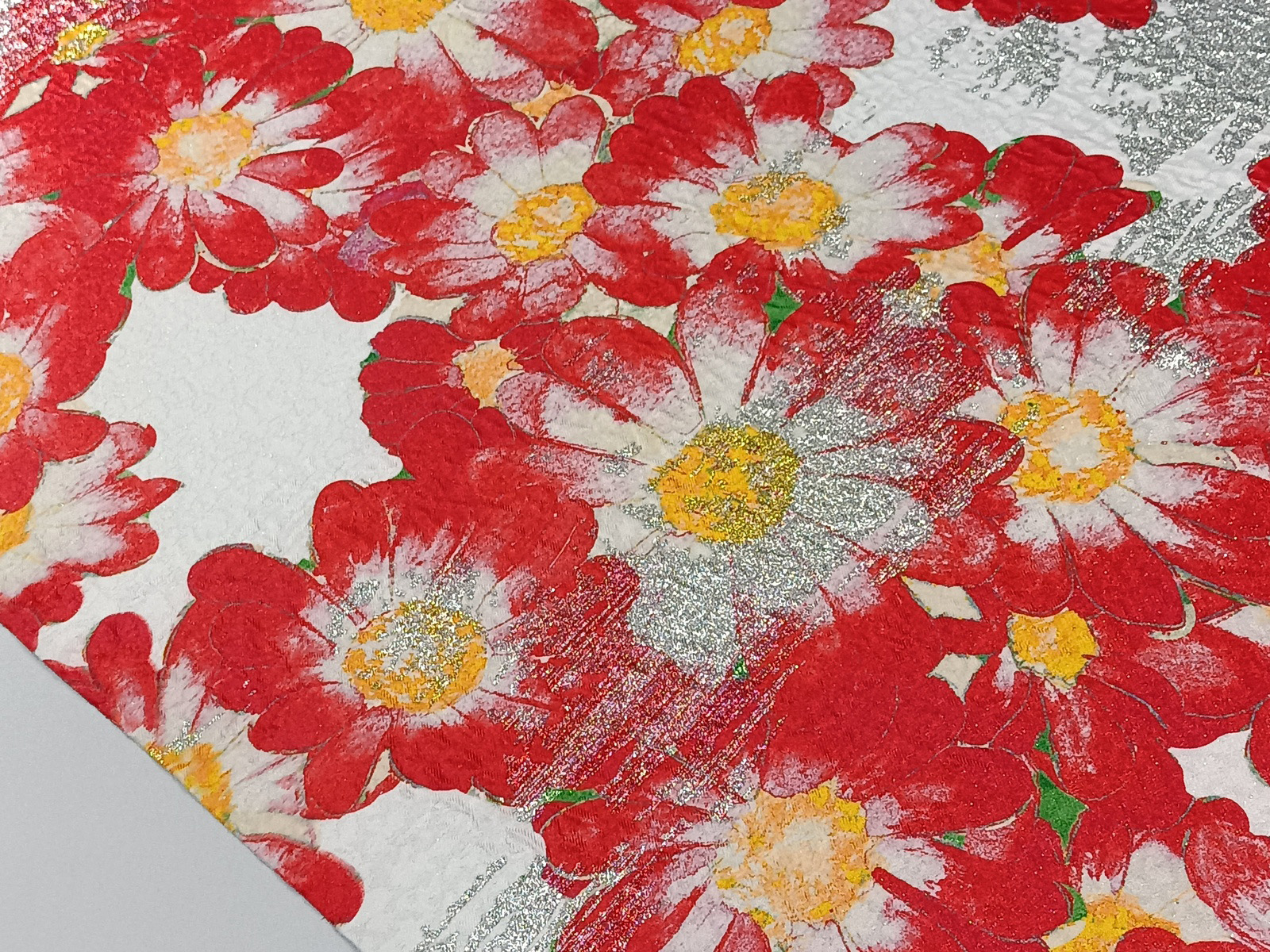 Jacqard Margaritas Rojo Lurex
