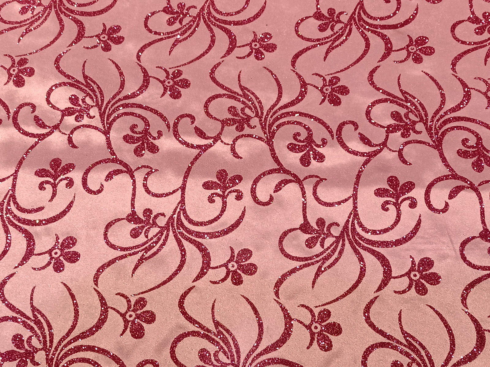 Damasco Fantasía Escarcha Rosa-Fucxia