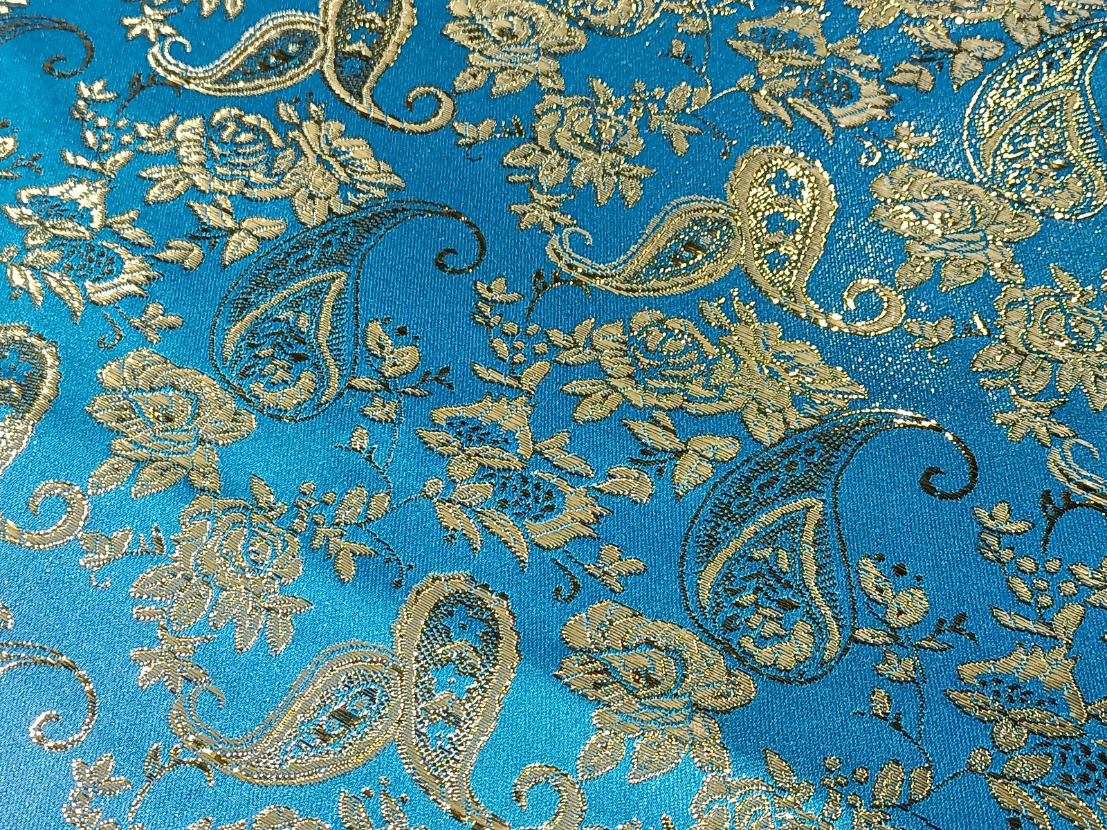 Damasco Fantasía Cachemire Turquesa