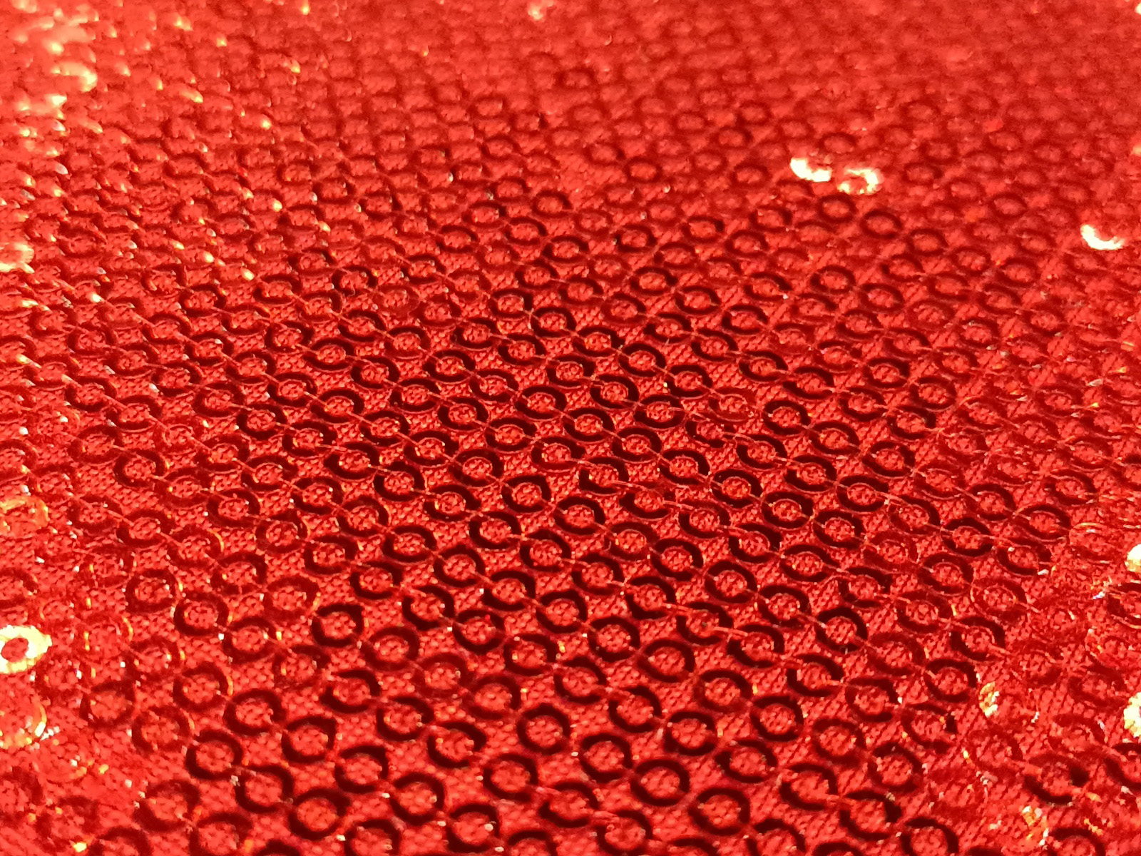 Lentejuela Pequeña Rojo Elastica