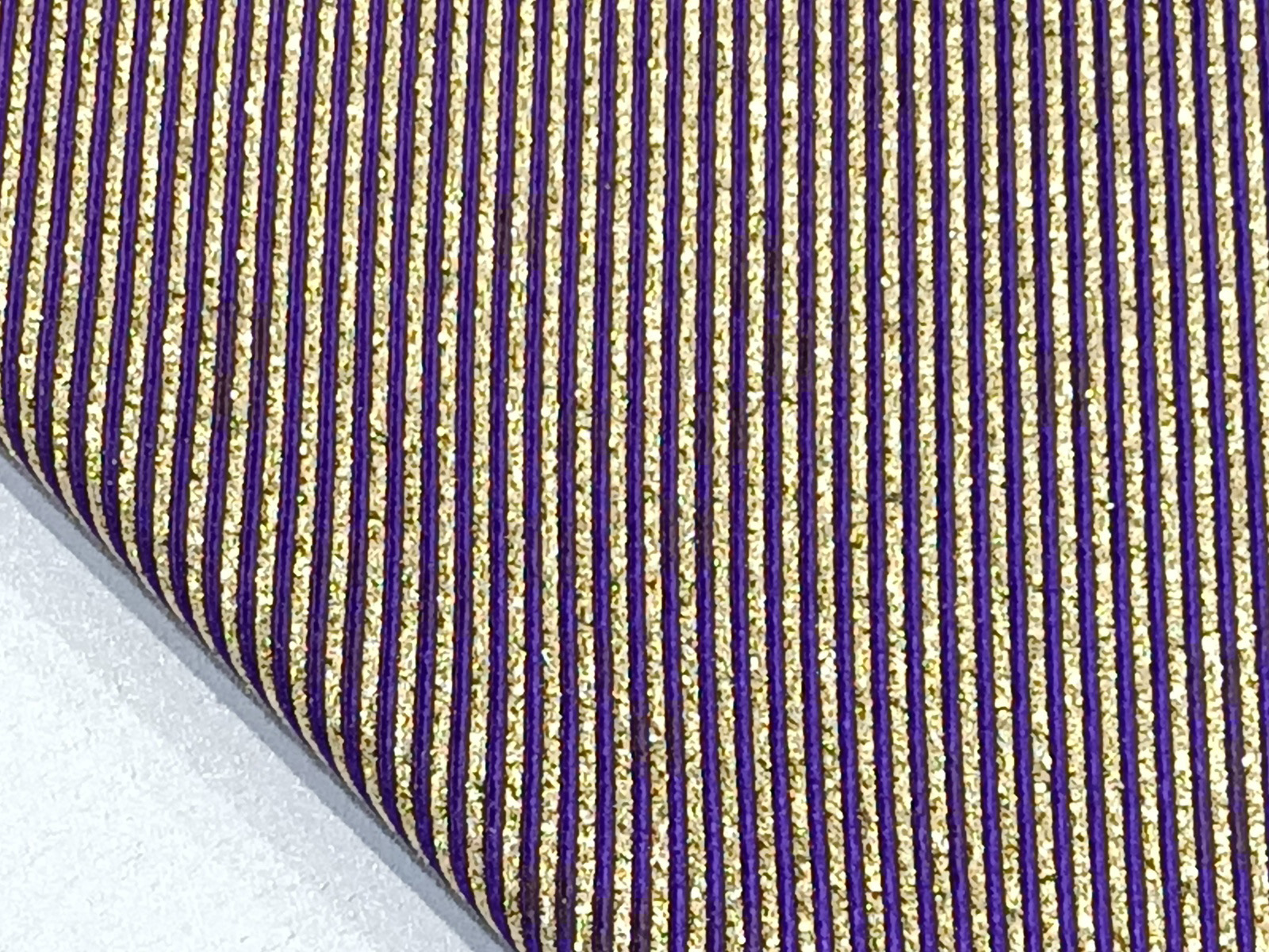 Rayado Morado Oro Lurex