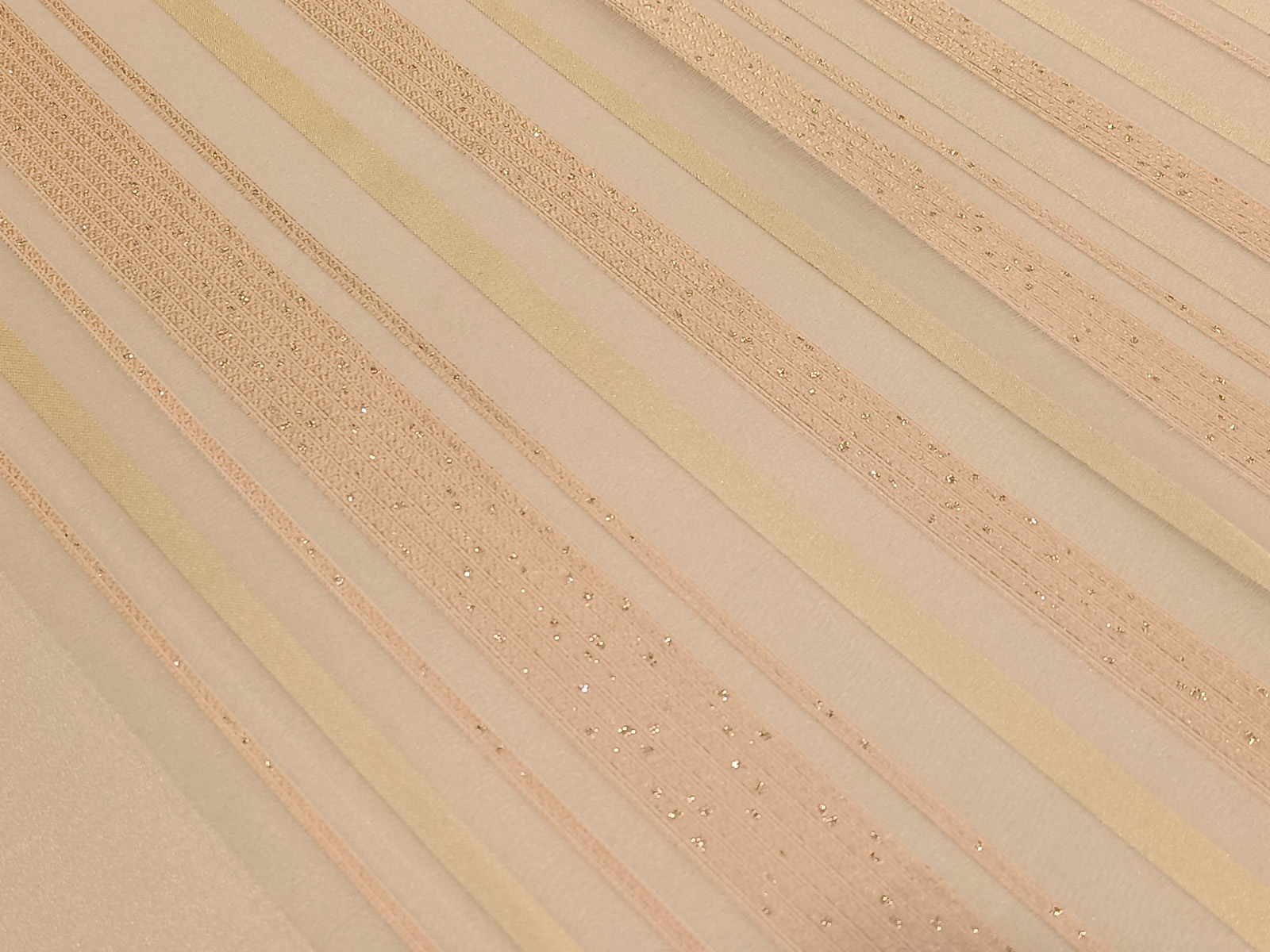 Rayado Organza Rosa Nude Marfil