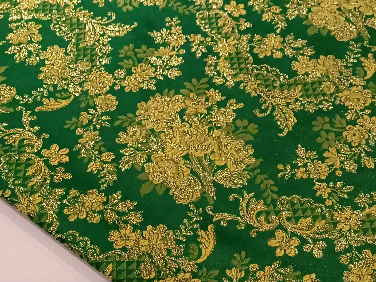 Brocado Alba Verde Oro