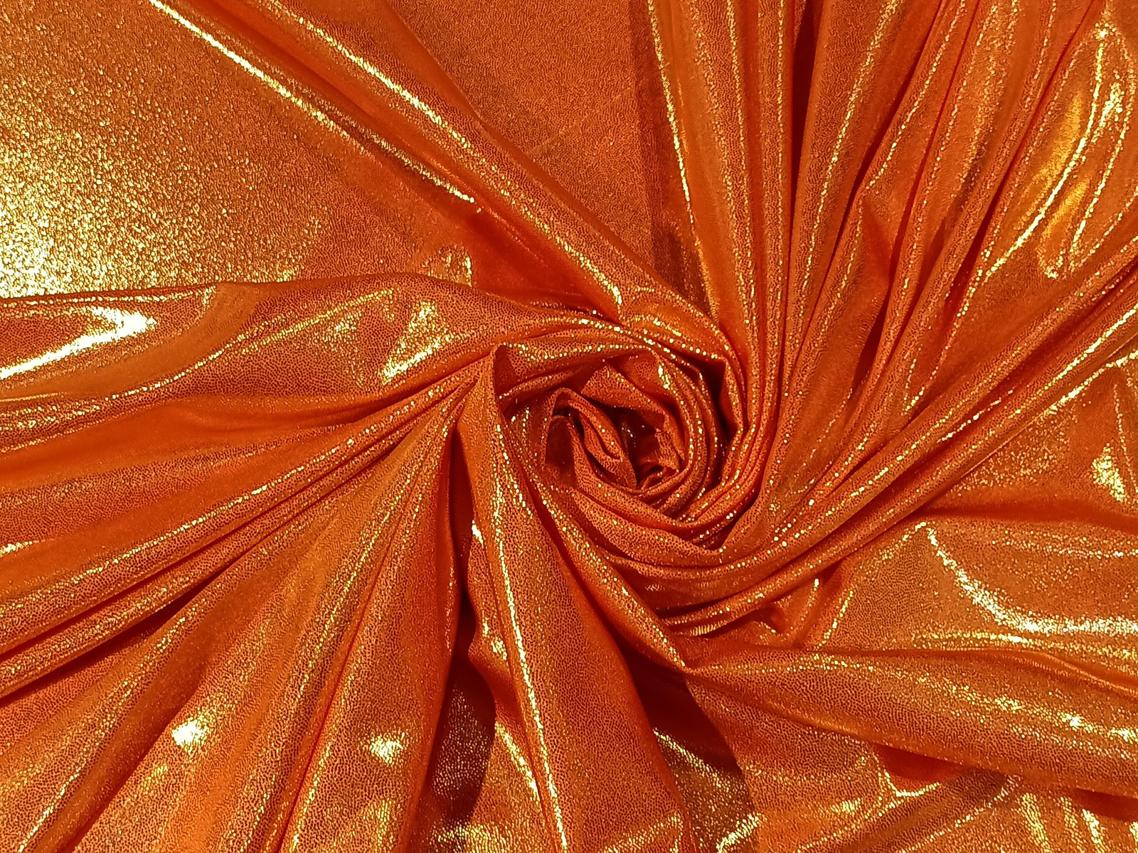 Lycra Foil Azul Naranja