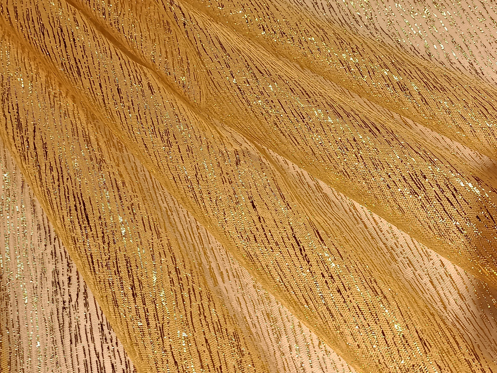 Tull Rayado Laminado Oro
