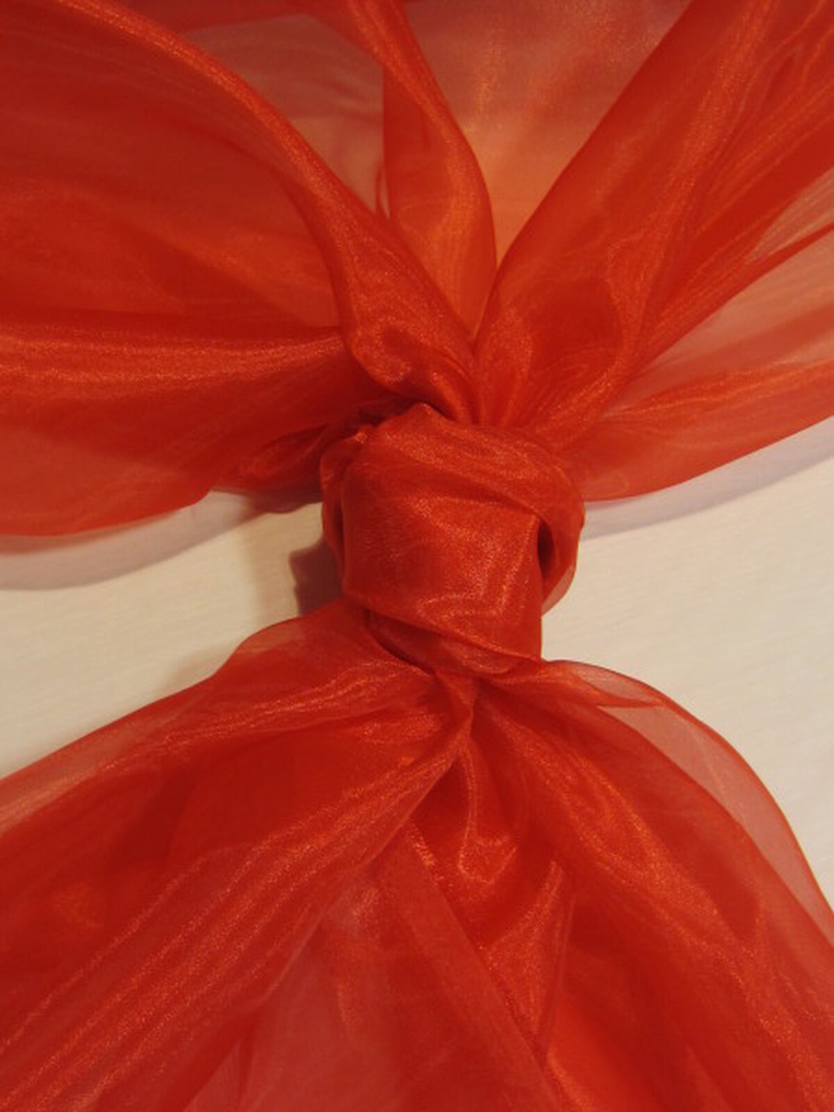 Organza de Cristal Rojo