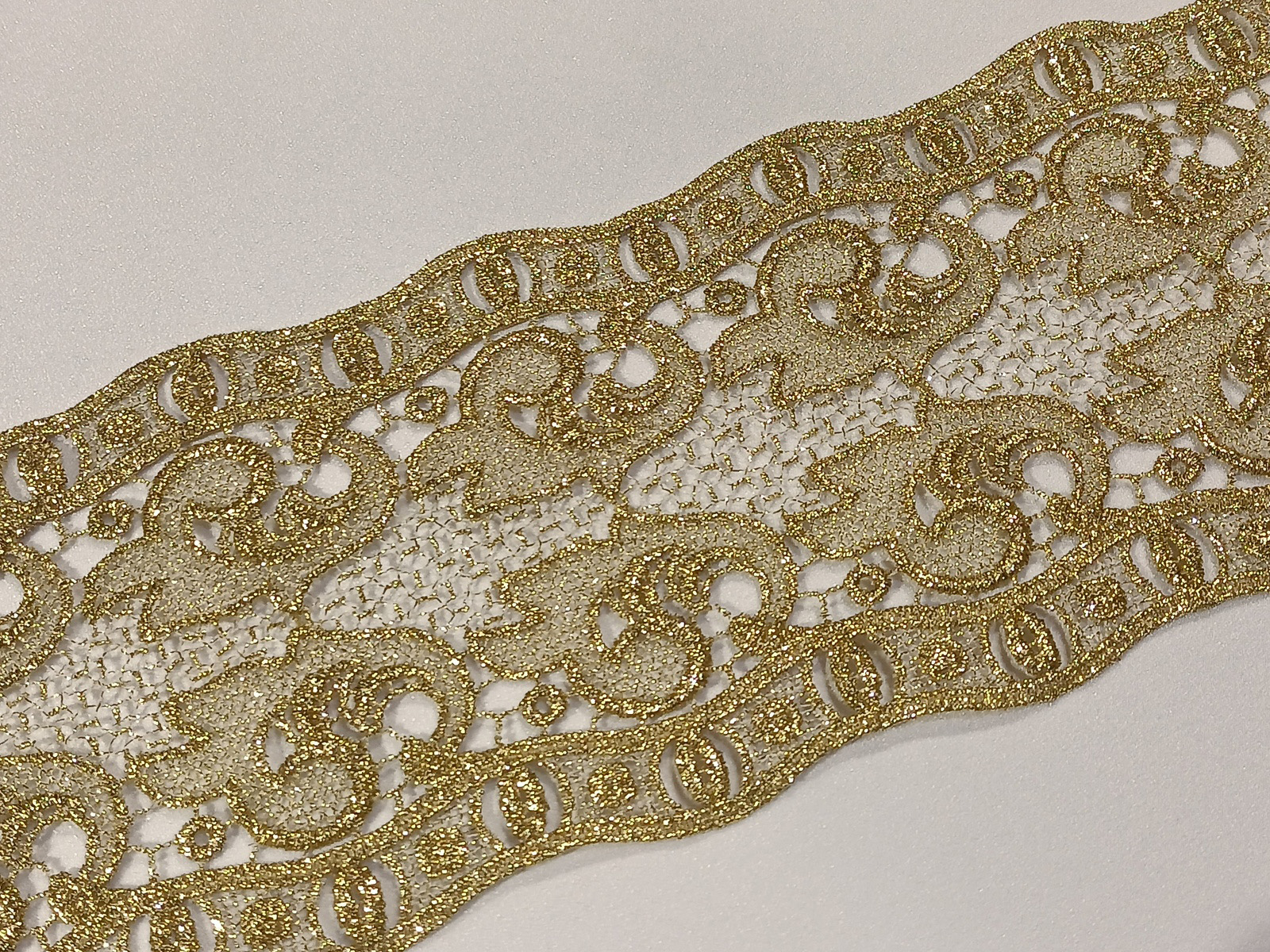 Guipur Ondas Malla Oro