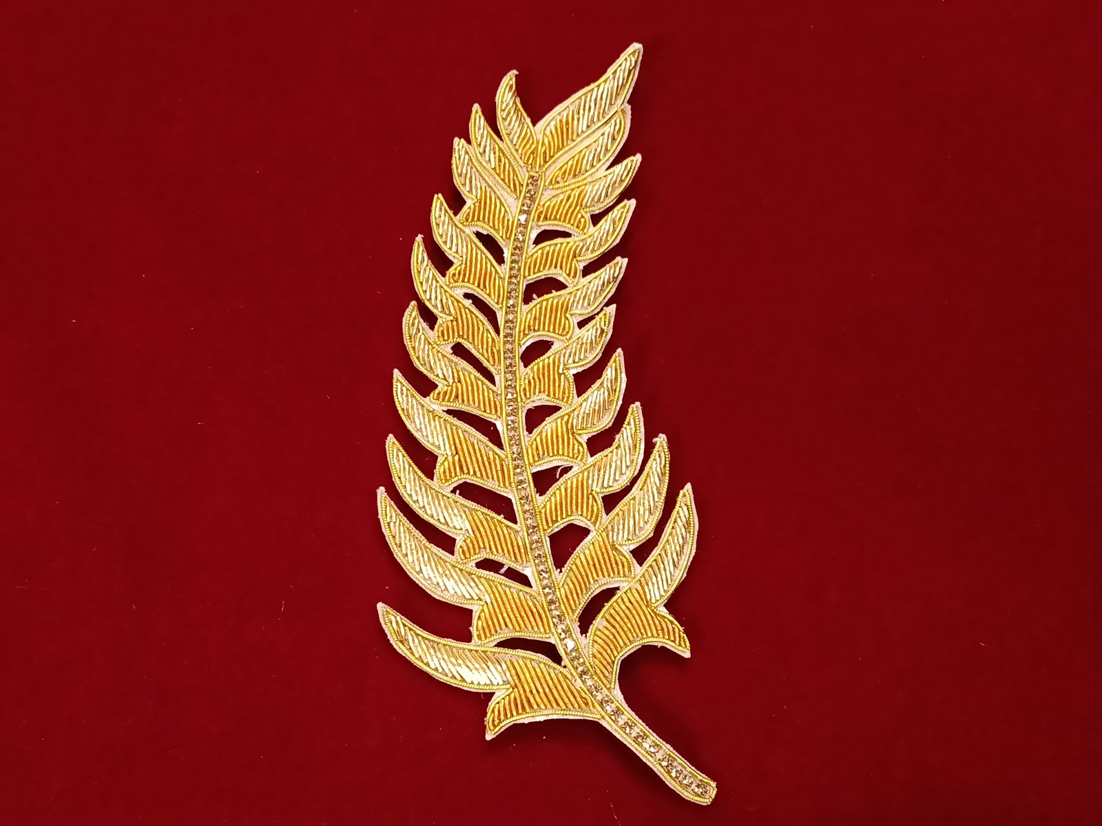 Aplicación Bordada Espiga trigo Oro Derecha