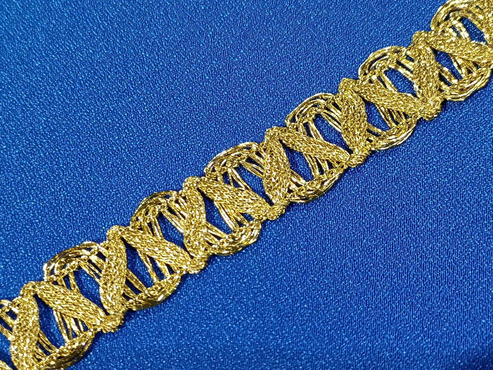Pasamanería Zahar Metalico Oro 1,20  cms