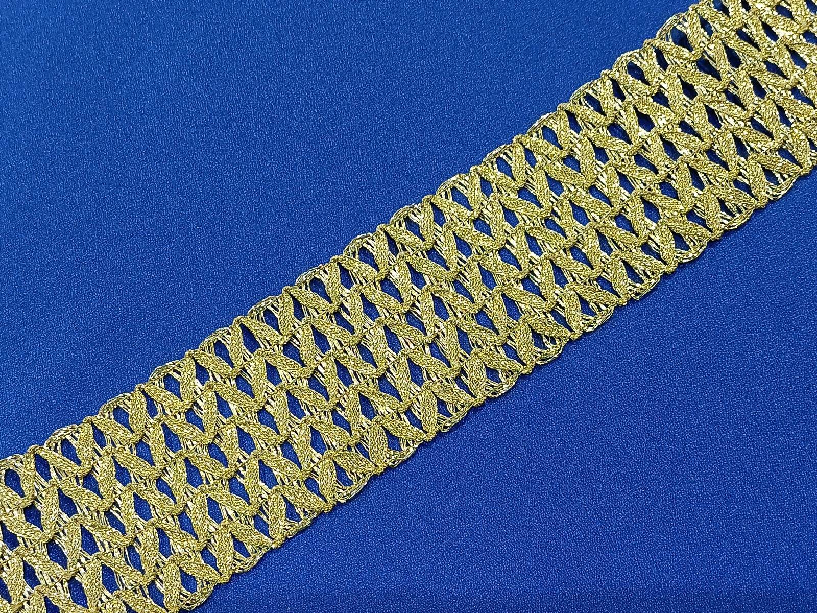 Pasamanería Zahar Metalico Oro 4 cms