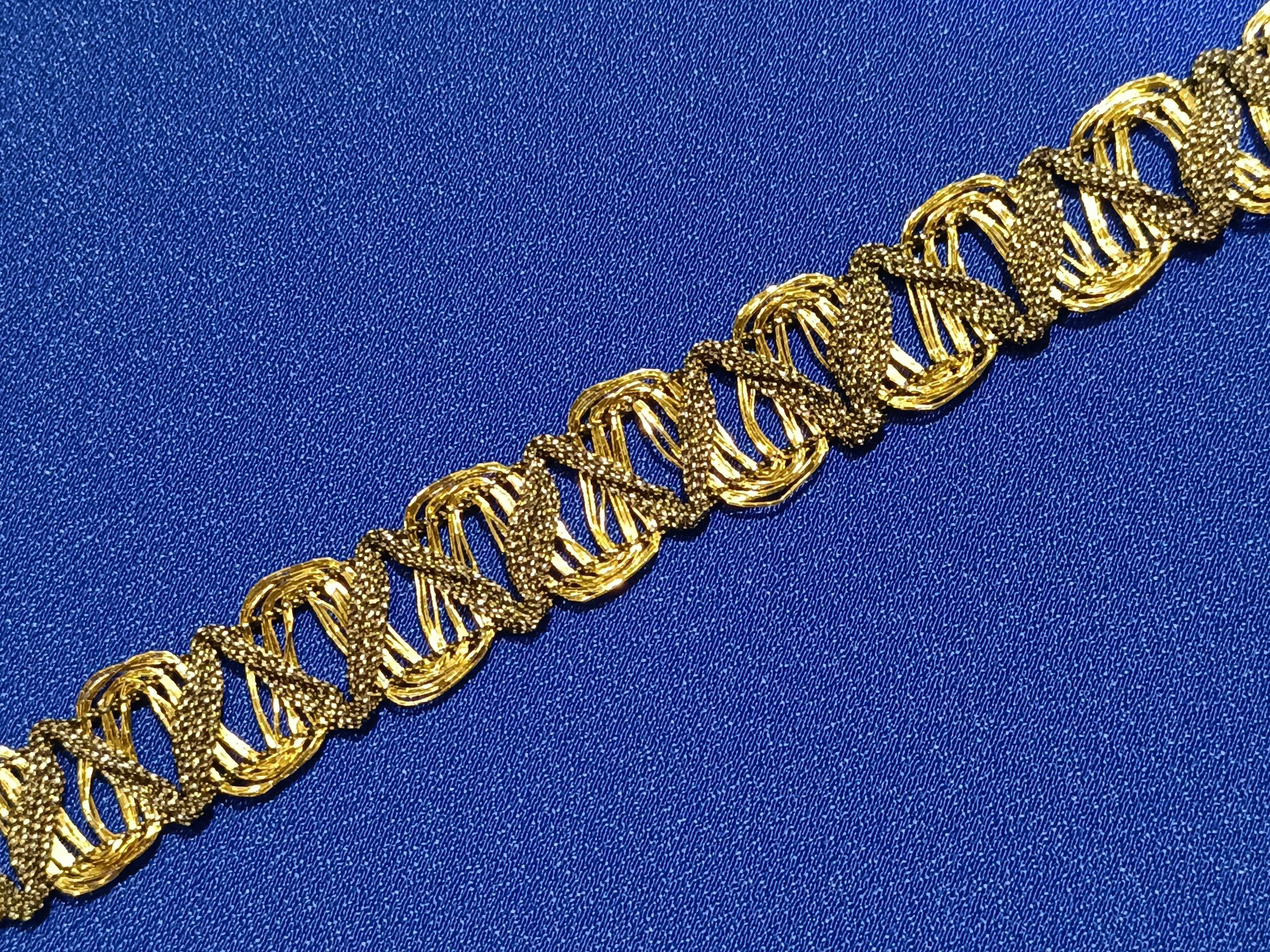 Pasamanería Zahar Metalico Oro  Envejecido 1,20 cms
