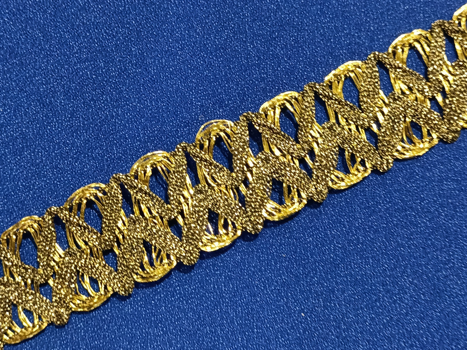 Pasamanería Zahar Metalico Oro Envejecido 2 cms