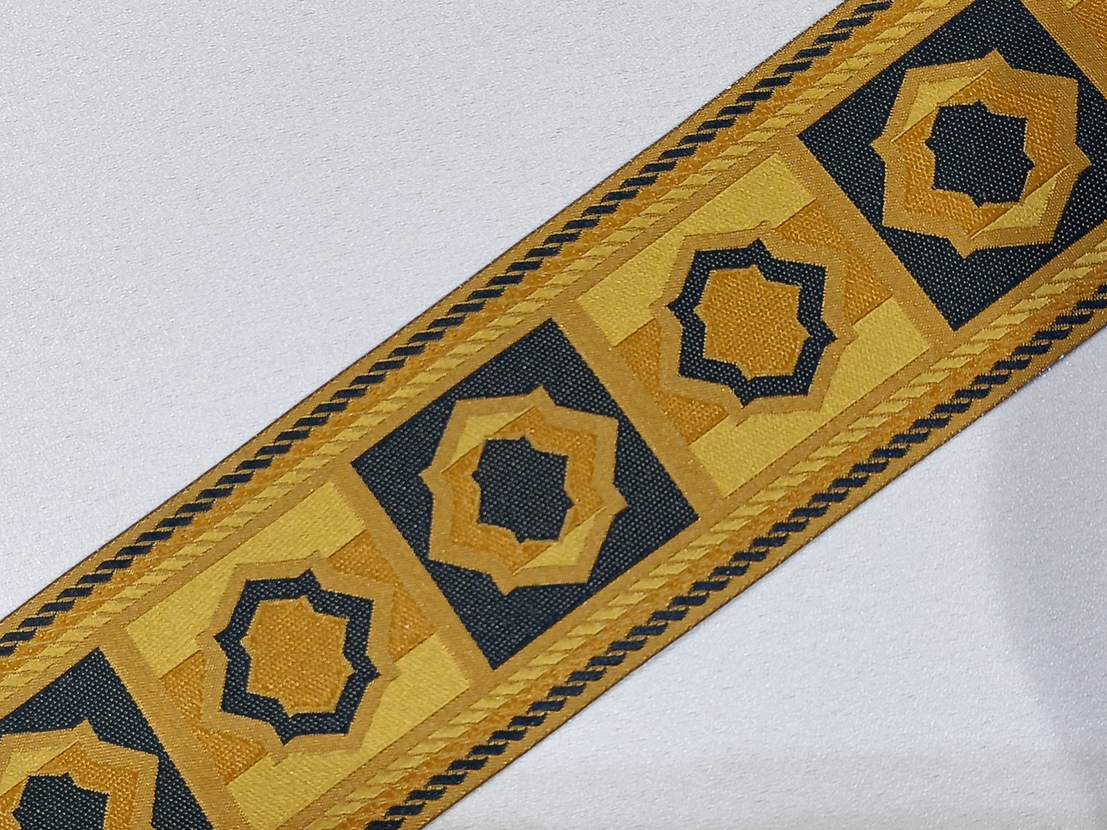 Cinta Bordada Moro Viejo Oro  Azul
