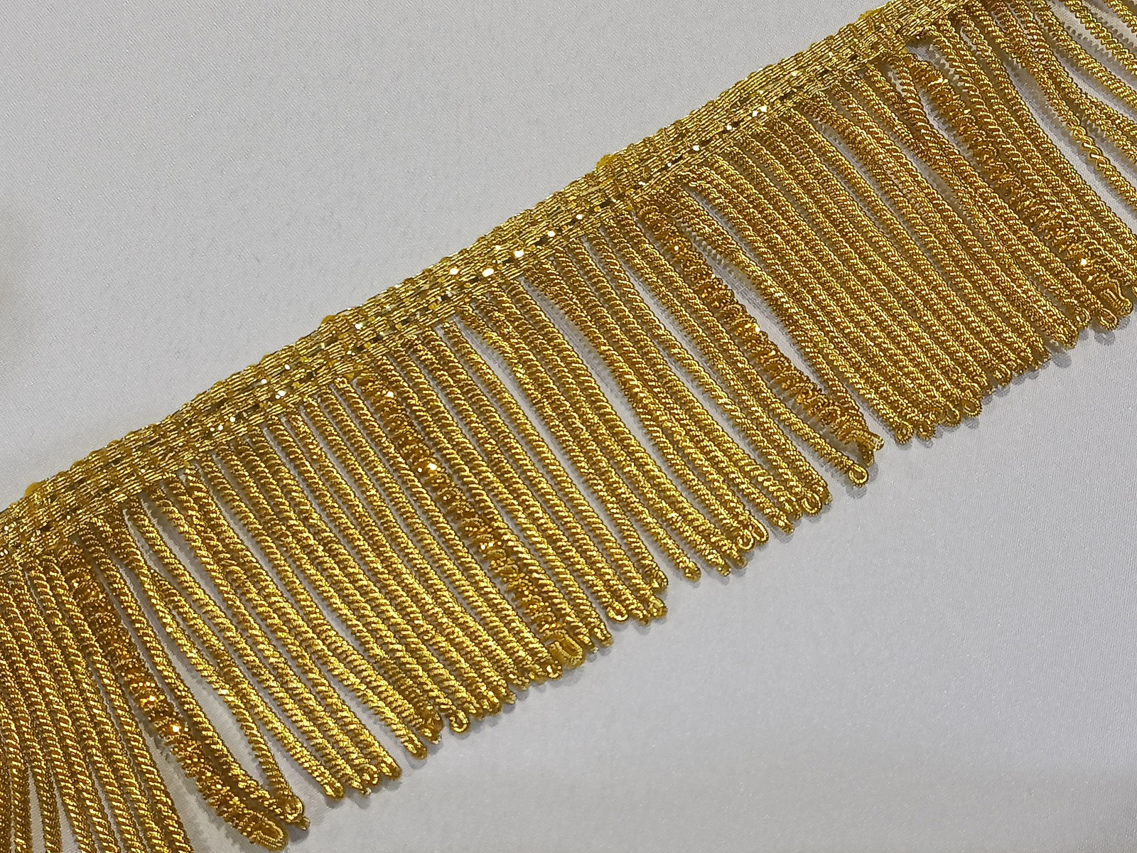 Fleco de Canutilo Canalón 7 cms Oro