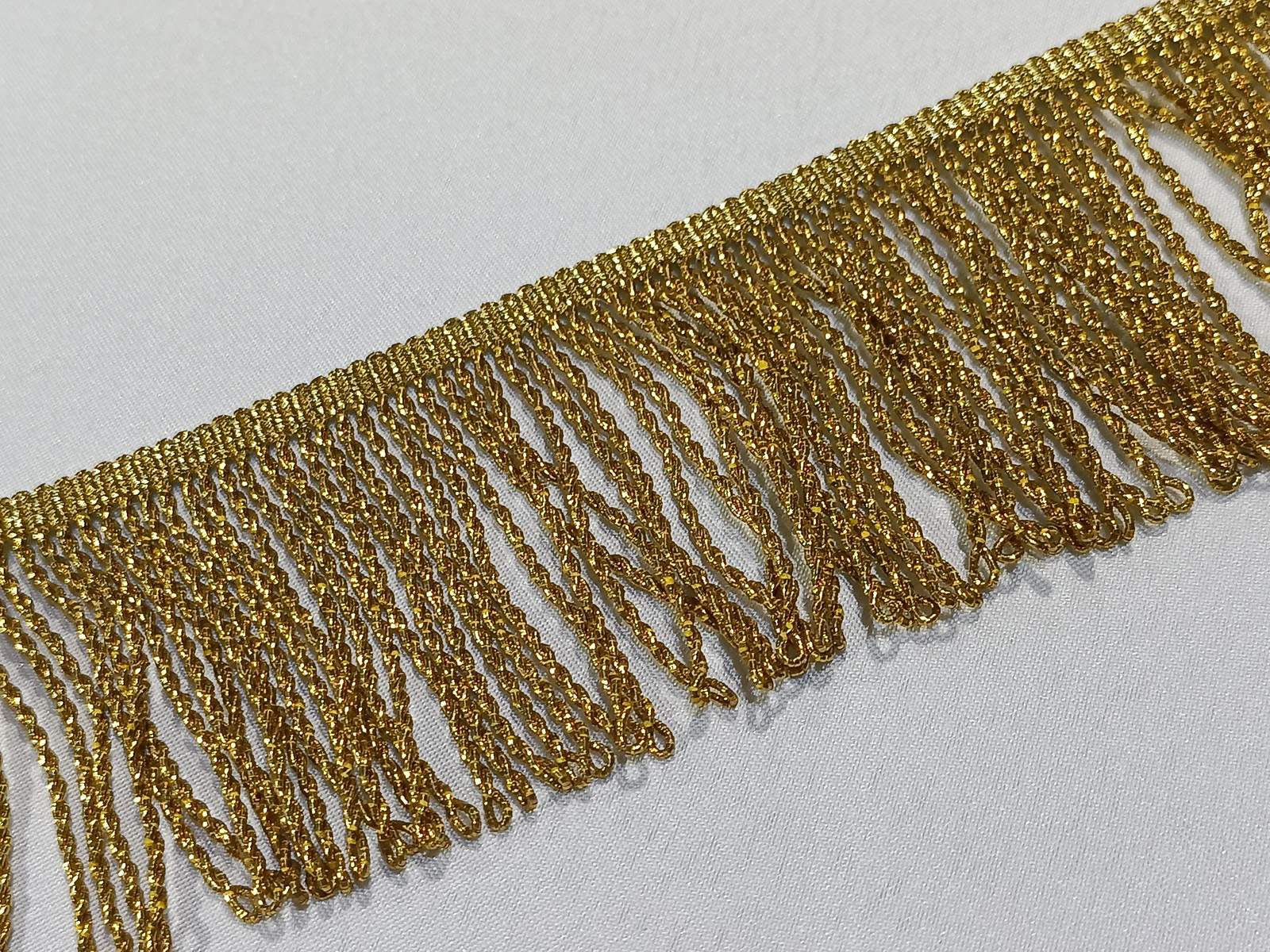 Fleco Torcido Fino Brillo 5 cms Oro