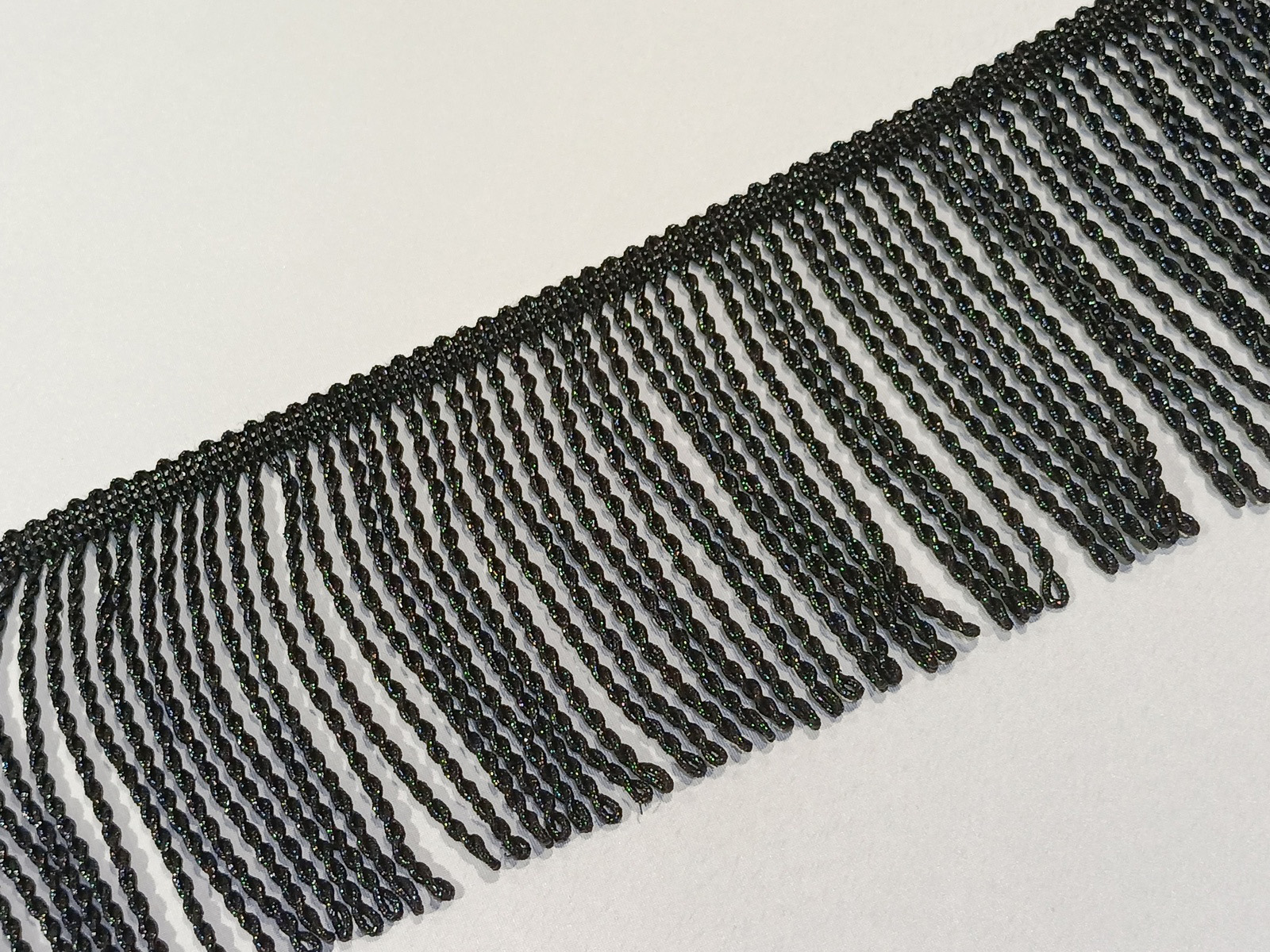 Fleco Glase Poliester Brillo 12 cms Negro