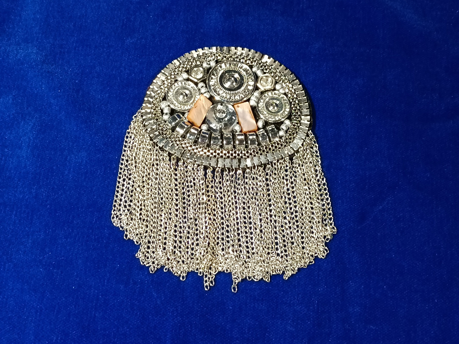 Hombrera Ovalo Plata Cadena
