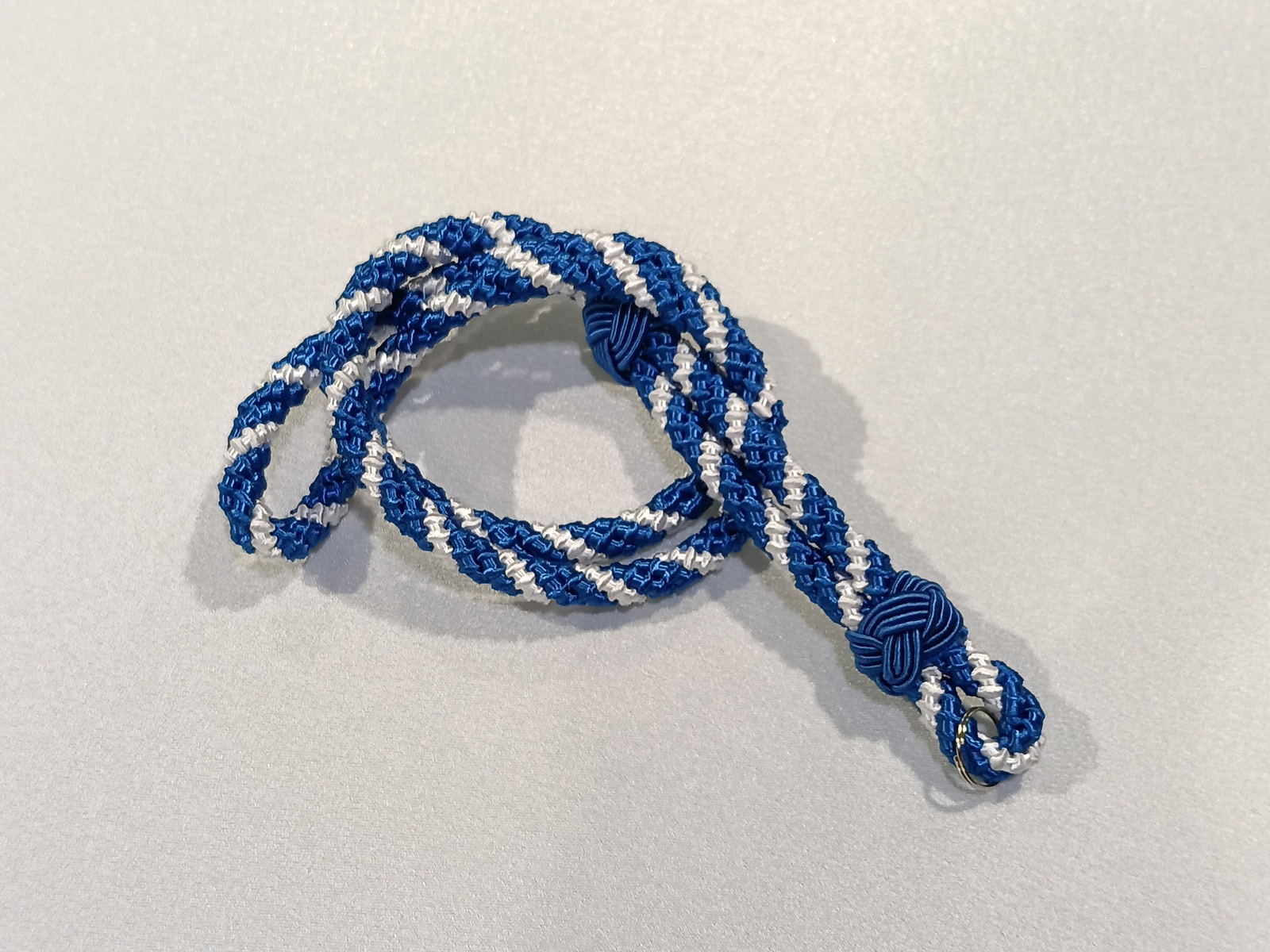 Medallero trenzado Rayón Azul Blanco