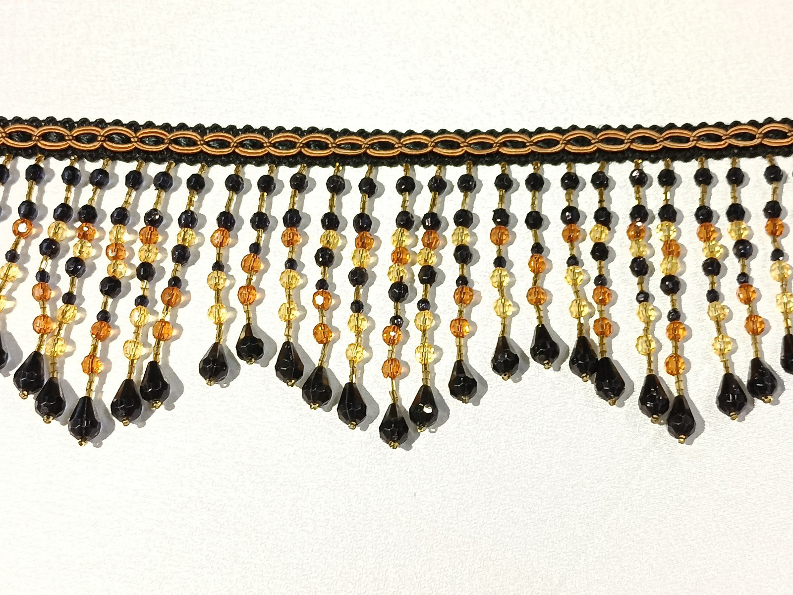 Fleco Rocalla Negro/Oro Picos 9,5 cms