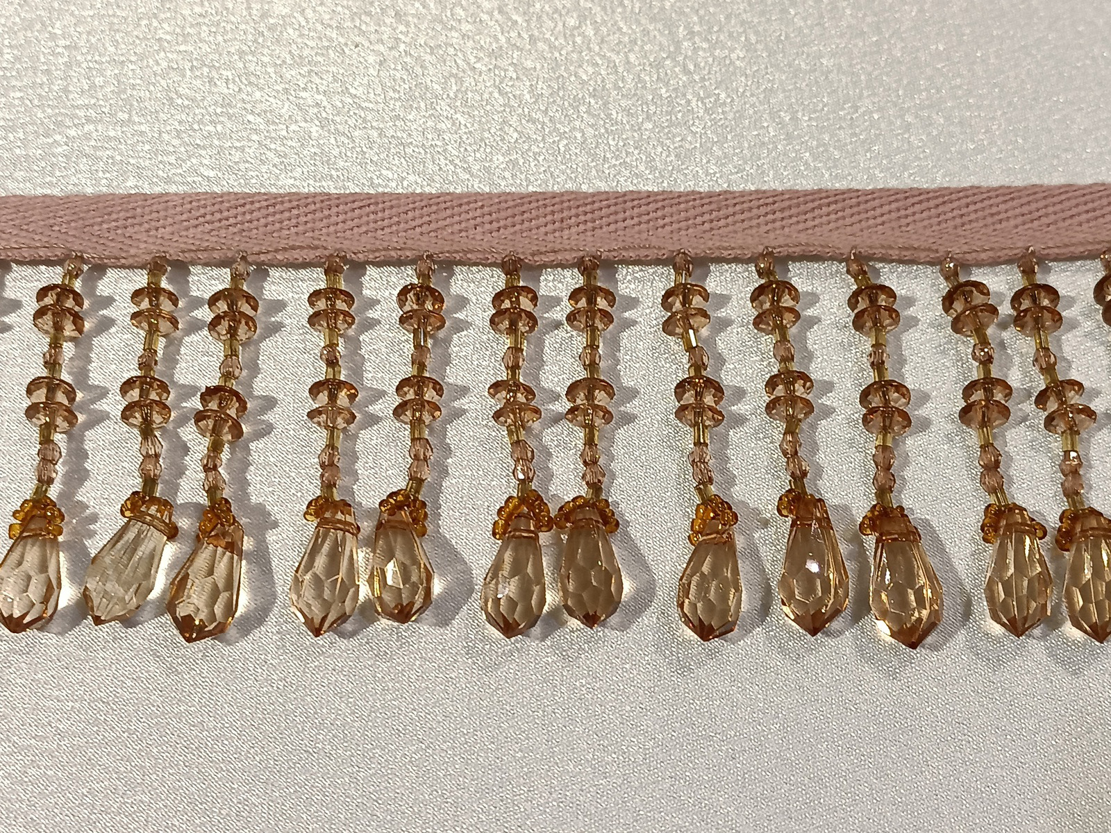 Fleco Abalorio Ambar Lagrima