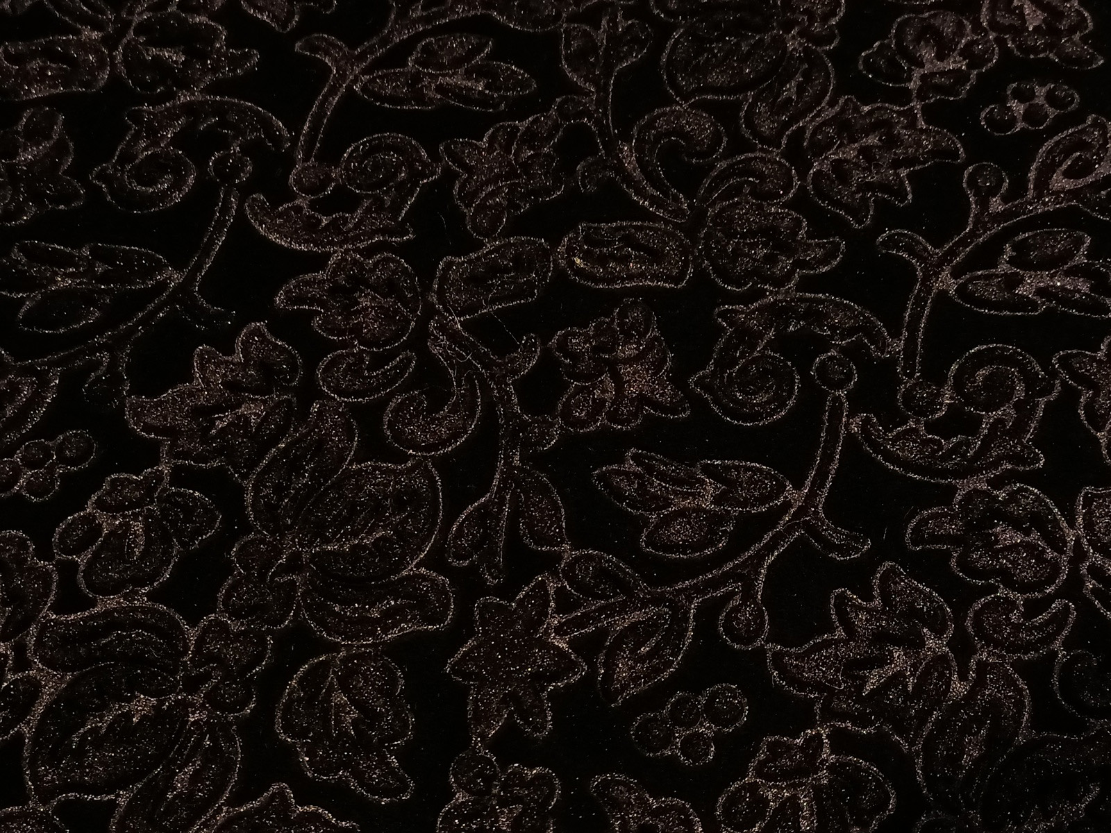 Terciopelo Licra Flor Negro
