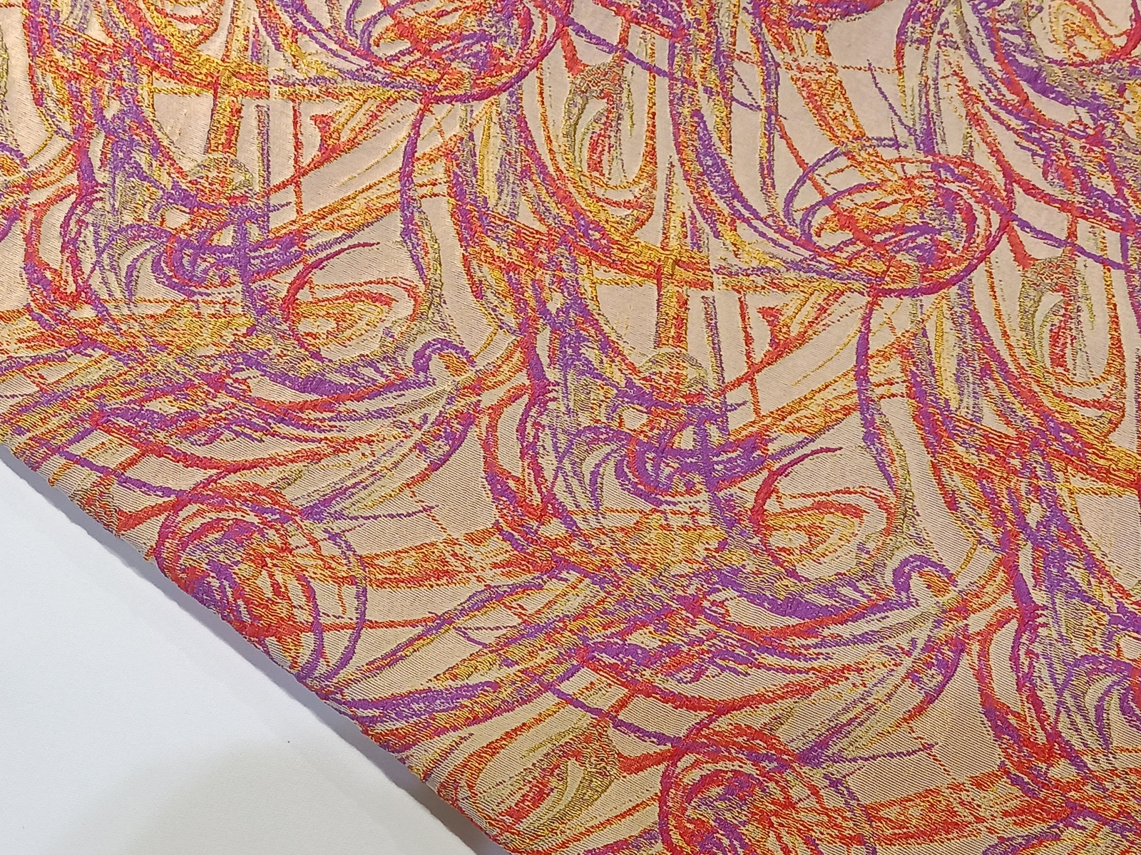 Damasco Espiral Naranja Amarillo