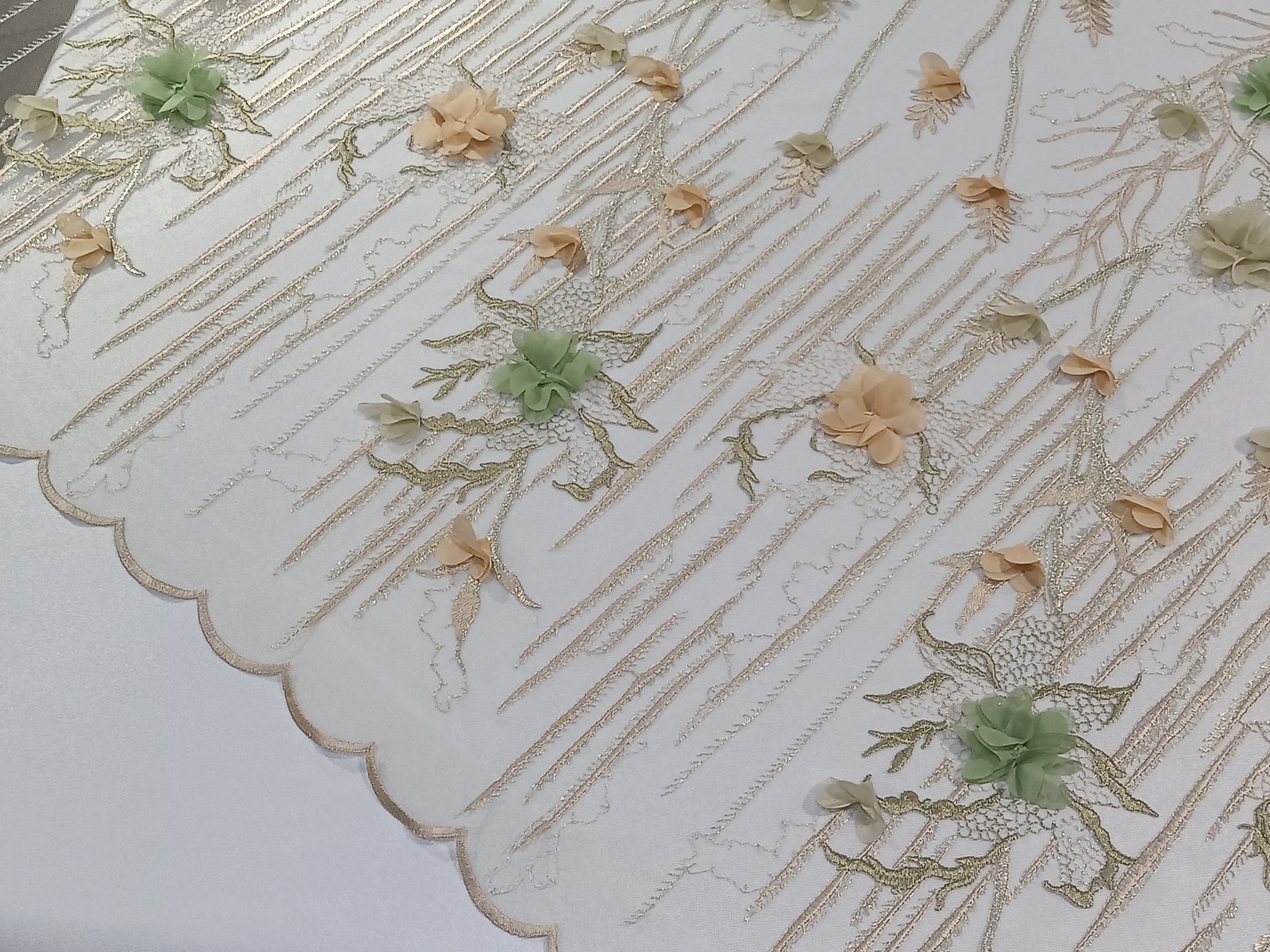 Encaje Macan Rosa Verde 3D
