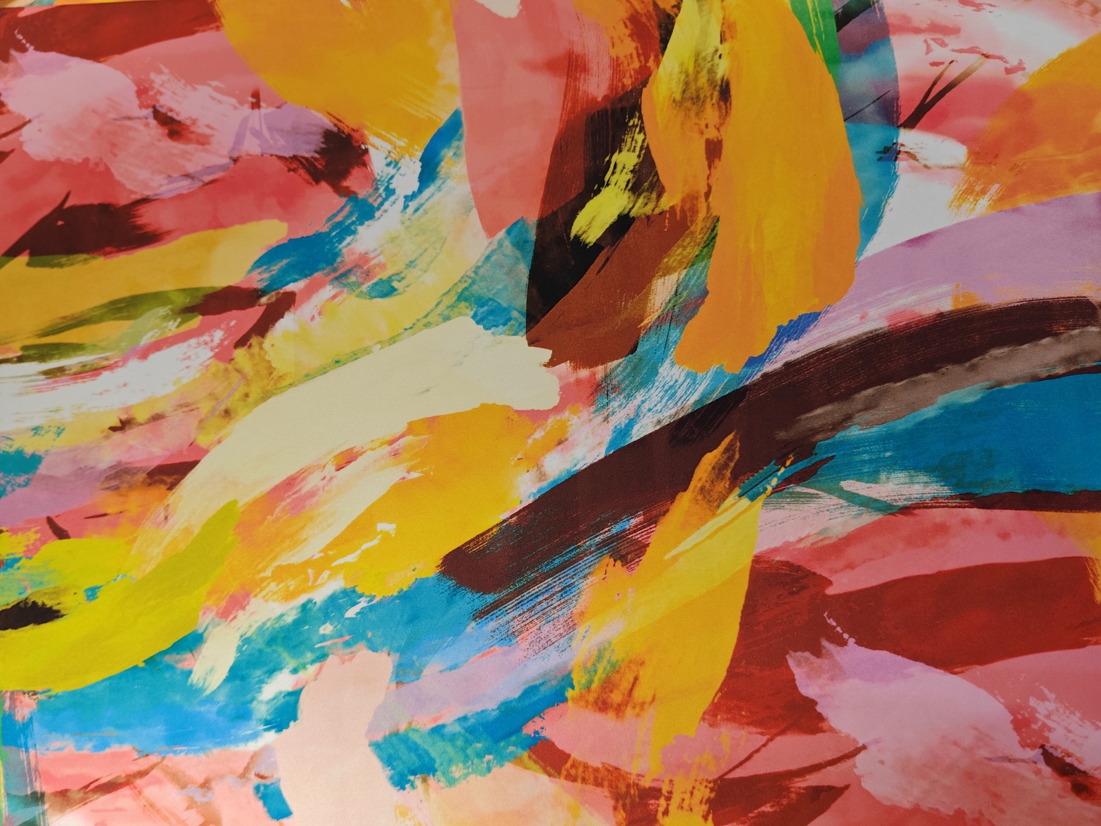 Saten Multicolor Trazadas Pintura