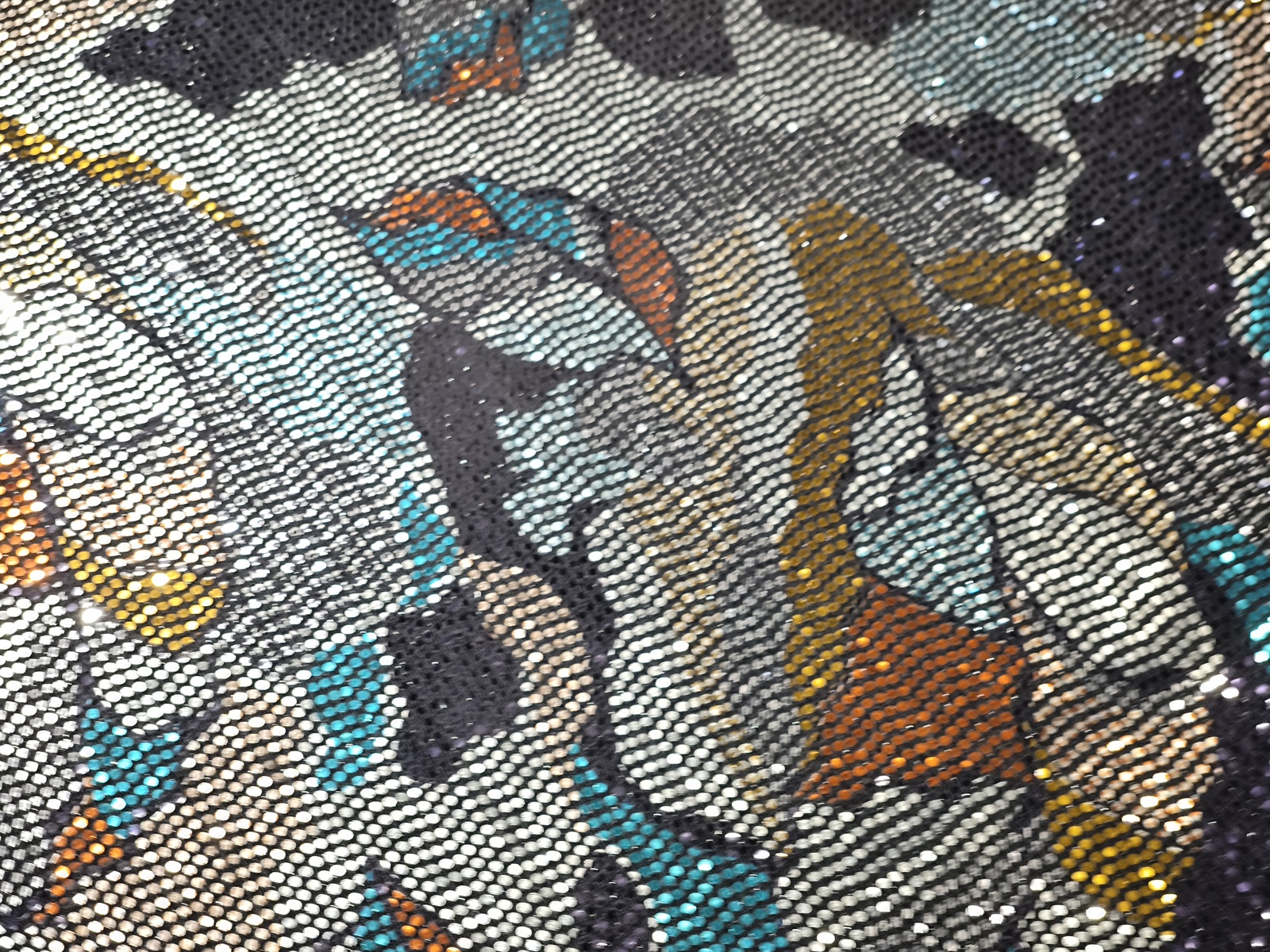 Punto Fantasía Lentejuela Circular Plata 