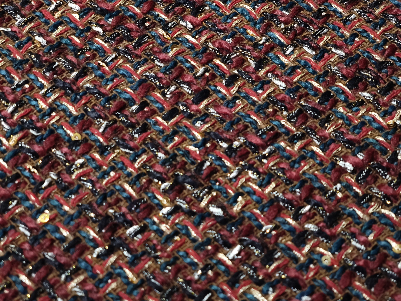 Chanel Burdeos/Verde Oscuro