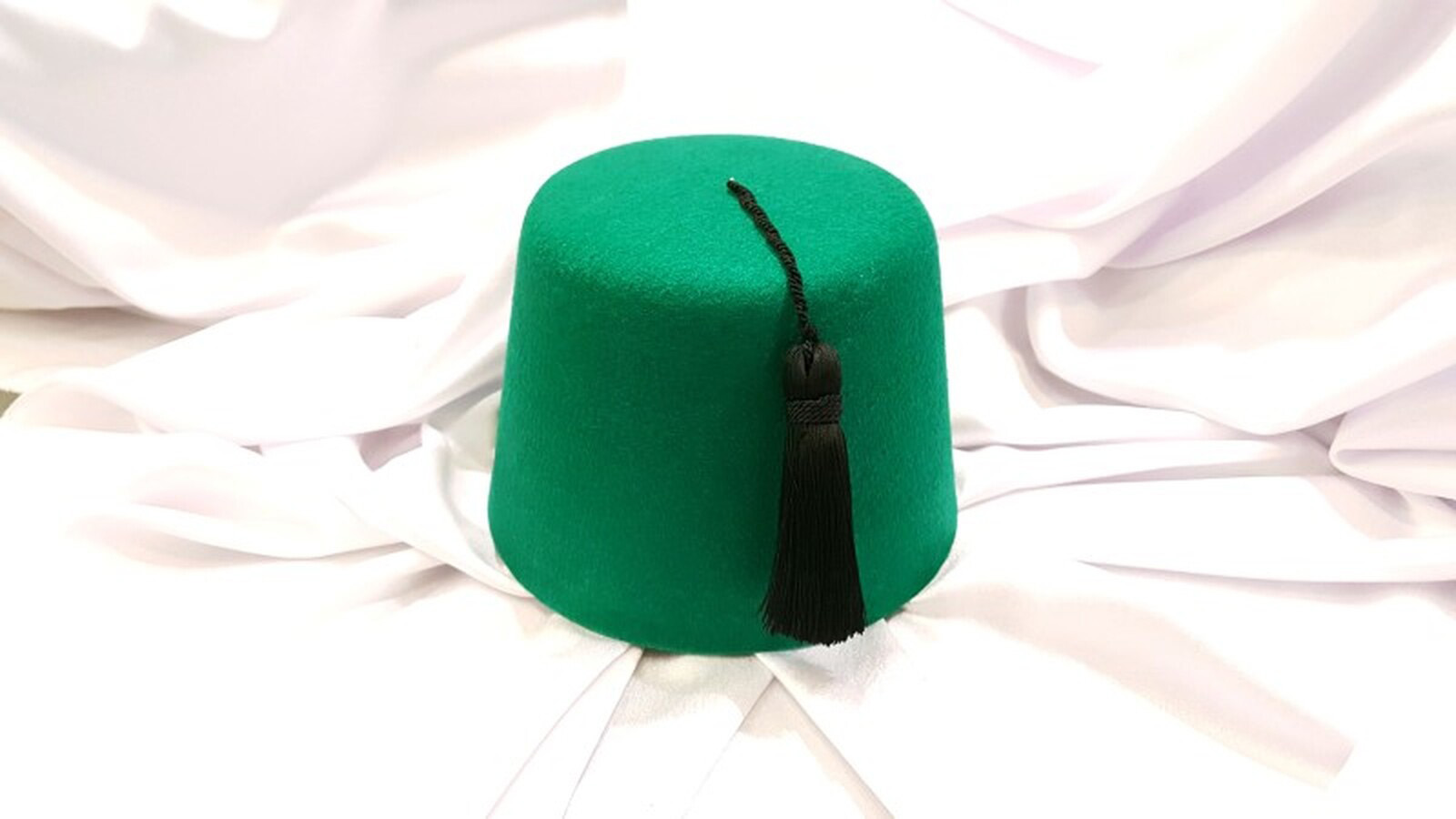 Fez Fieltro Pol Verde Borla Negro