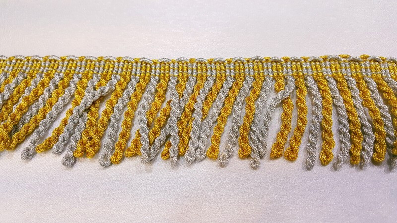 Fleco Torcido Grueso Plata/Oro 6 cms