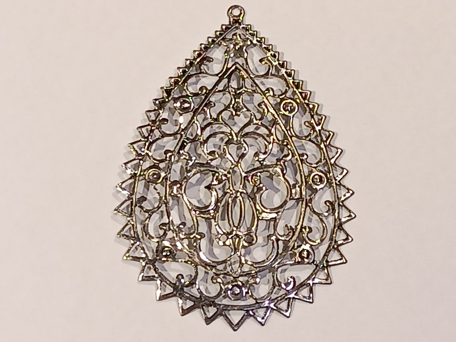 Chapa Lagrima Arabesco Plata