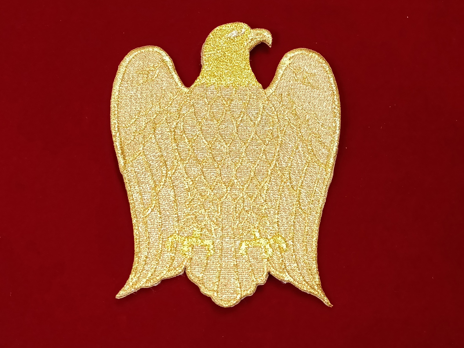 Aplicación Aguila Lame Bordada Oro