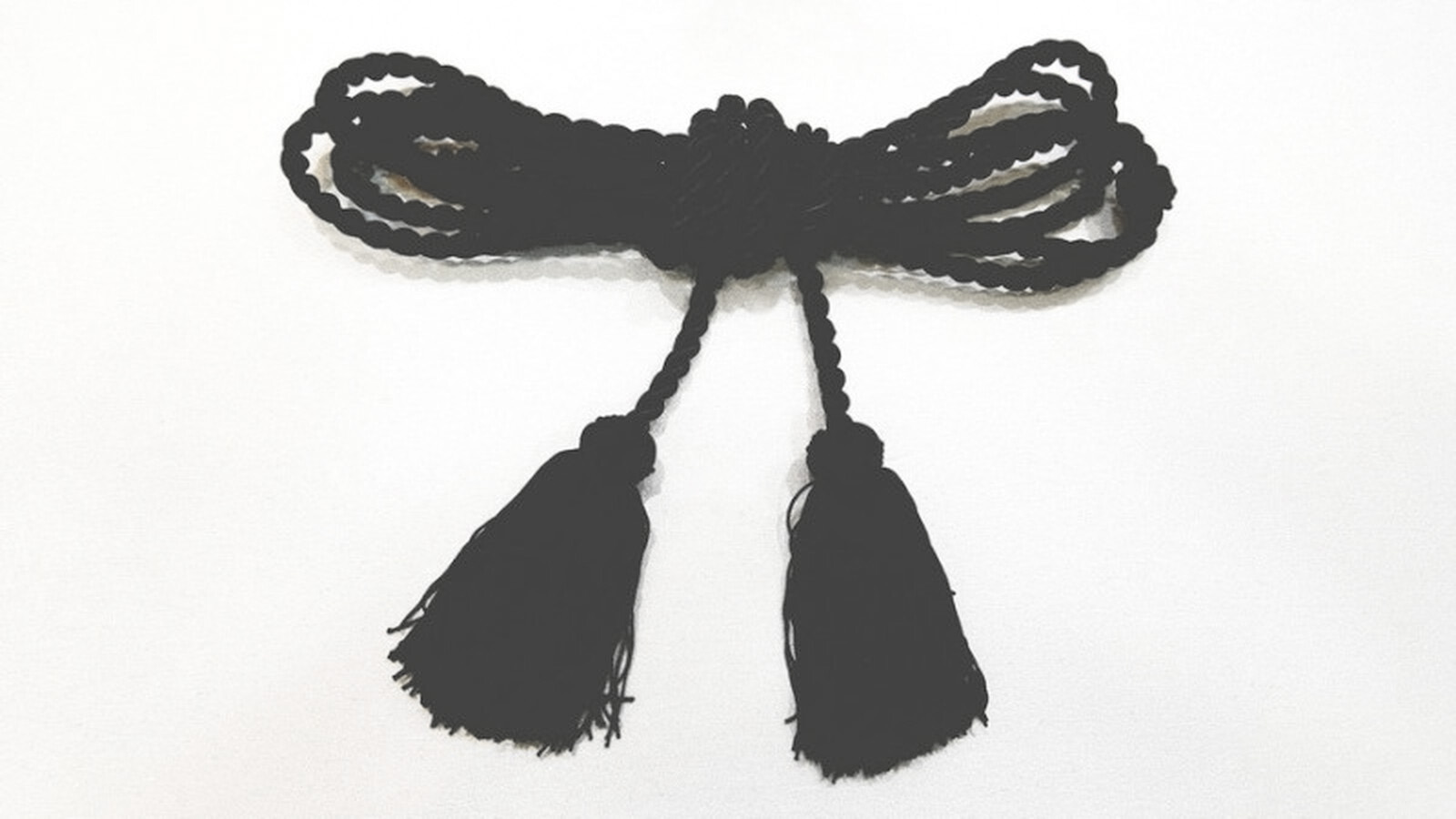 Cingulo Pequeño Negro 3,5 metros borla pequeña